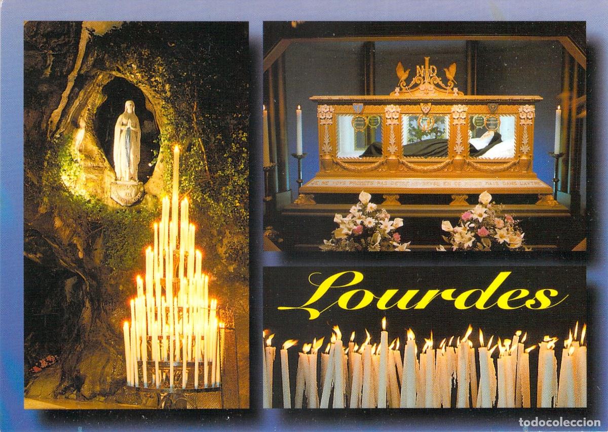 Postales: Postal de Lourdes Santa Bernadette en su Relicario en Nevers