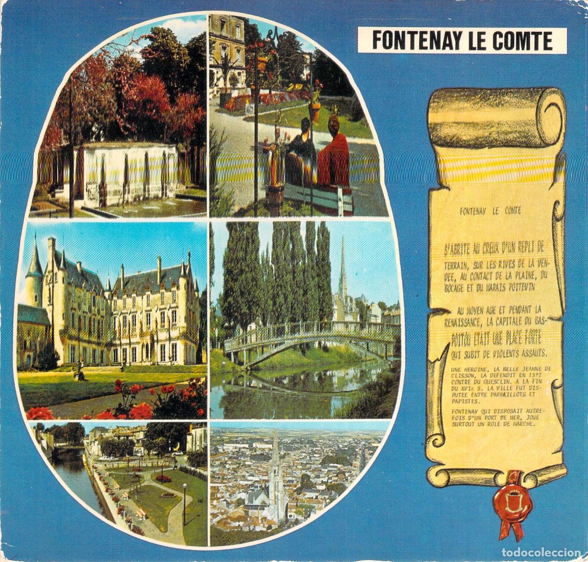 Postales: Postal de Fontenay-le-Comte, Francia con Vistas Varias