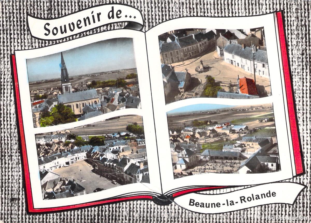 Postcards: Postal de vistas panor&aacute;micas de Beaune-la-Rolande, Francia