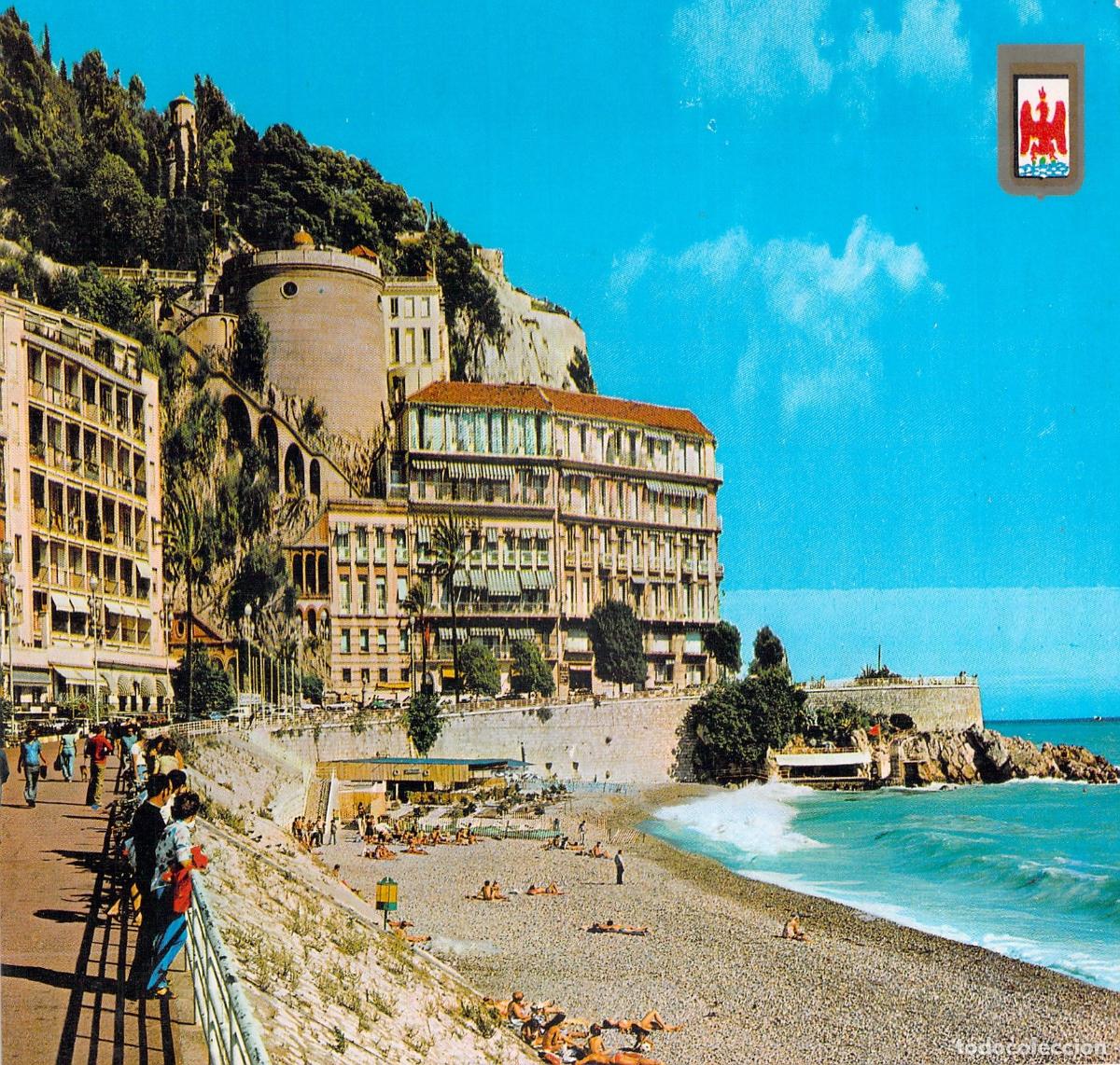 Postales: Postal de Niza, Quai des Ponchettes y la Colline du Ch&acirc;teau