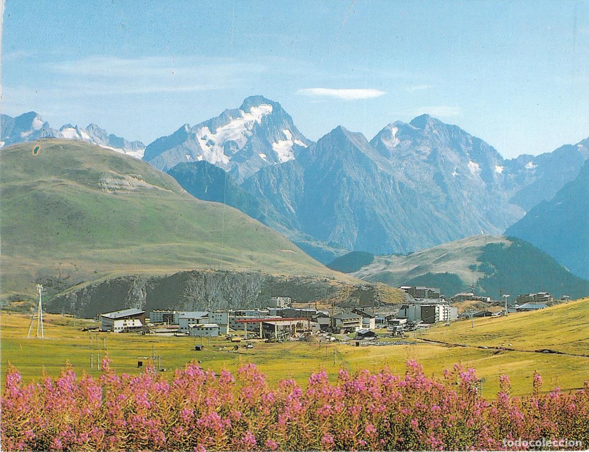 Postales: Postal de Alpe d'Huez y Monte Muzelle