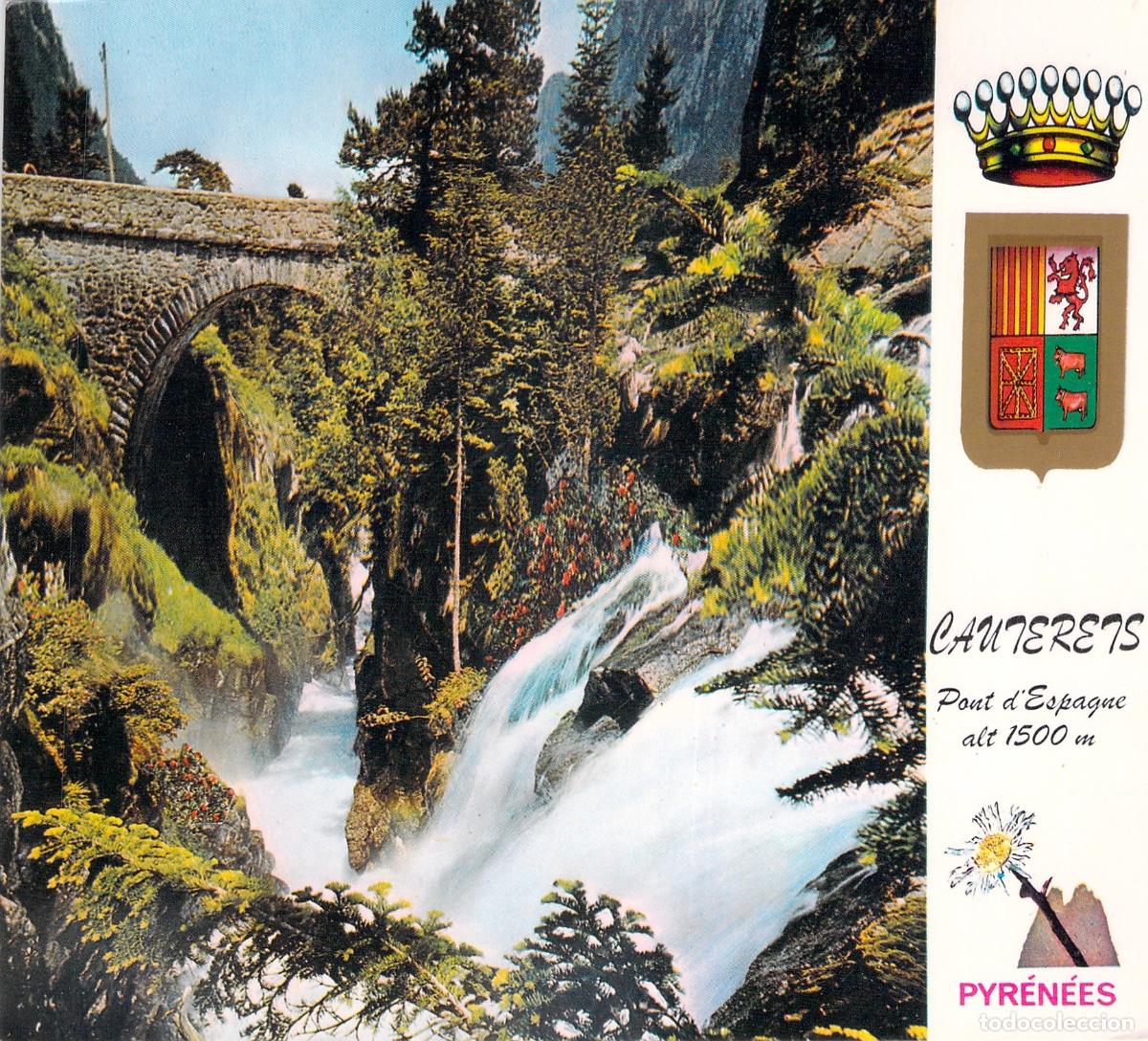 Postales: Postal del Pont d'Espagne en Cauterets, Pirineos Franceses