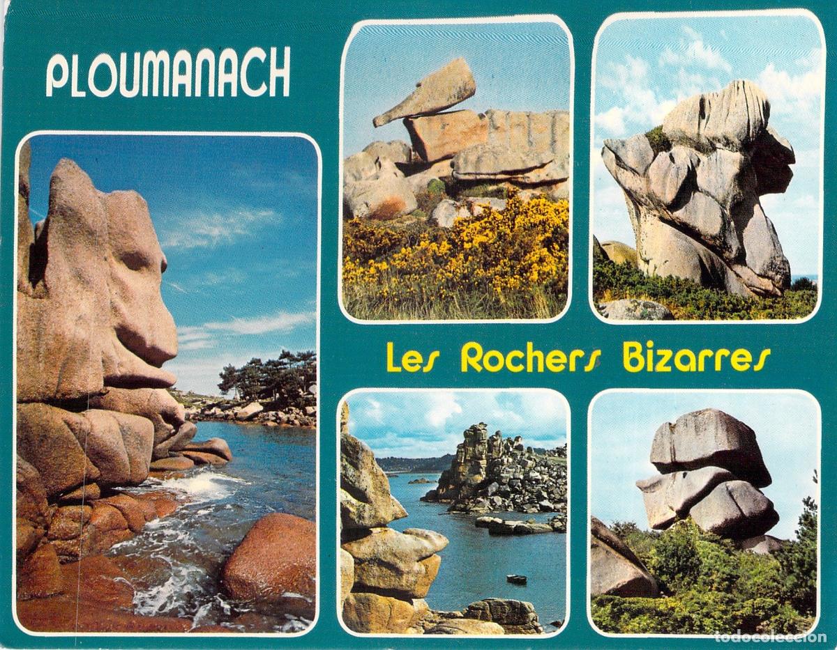 Postales: Postal de Ploumanac'h y sus Rocas Singulares en la Costa de Granito Rosa