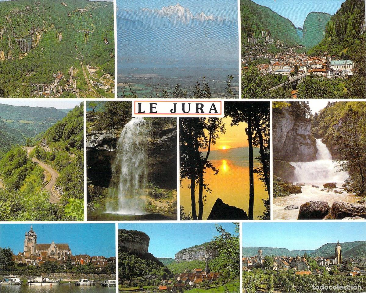 Postales: Postal de paisajes y pueblos de la regi&oacute;n del Jura, Francia