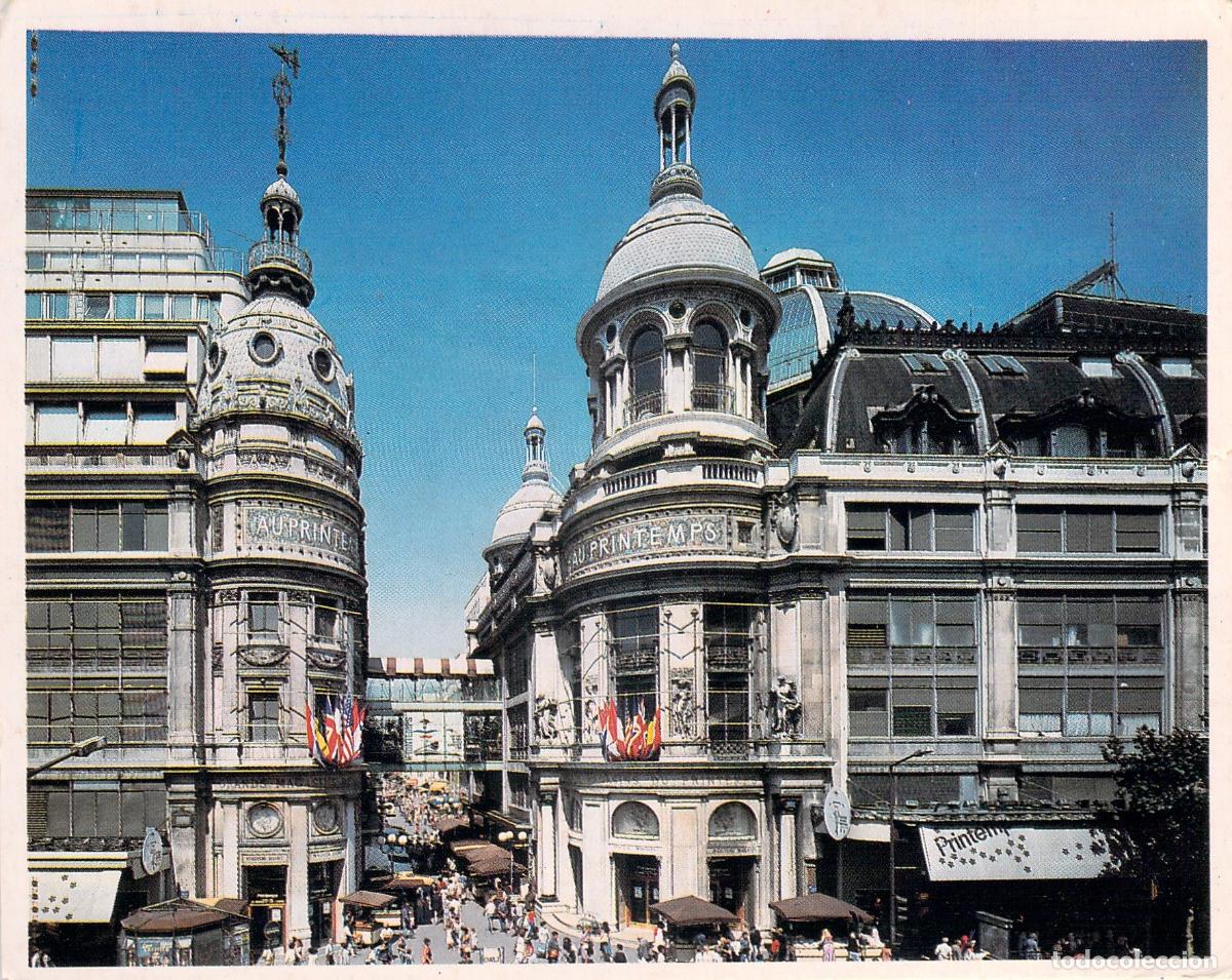 Postales: Postal de los Grandes Almacenes Printemps en Par&iacute;s