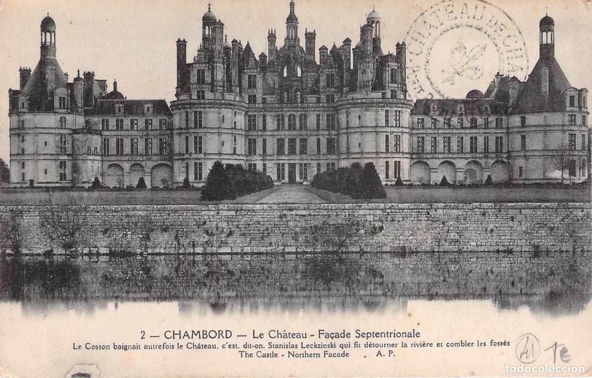 Cartes Postales: Postal del Castillo de Chambord Fachada Norte Francia