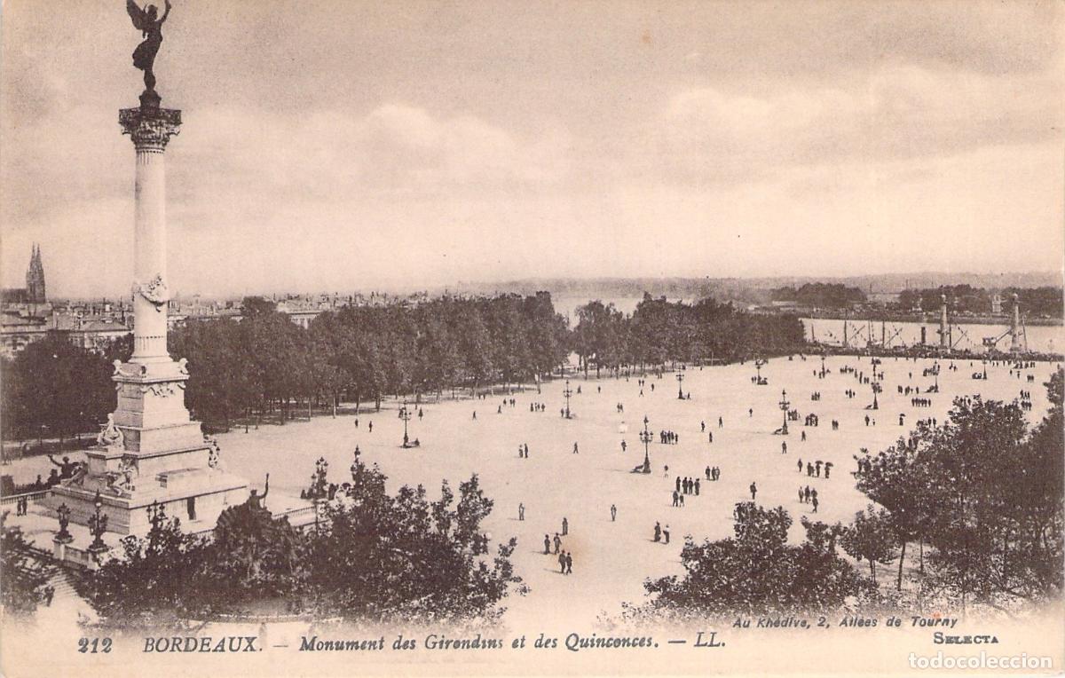 Postales: Postal de Bordeaux Monument des Girondins et des Quinconces