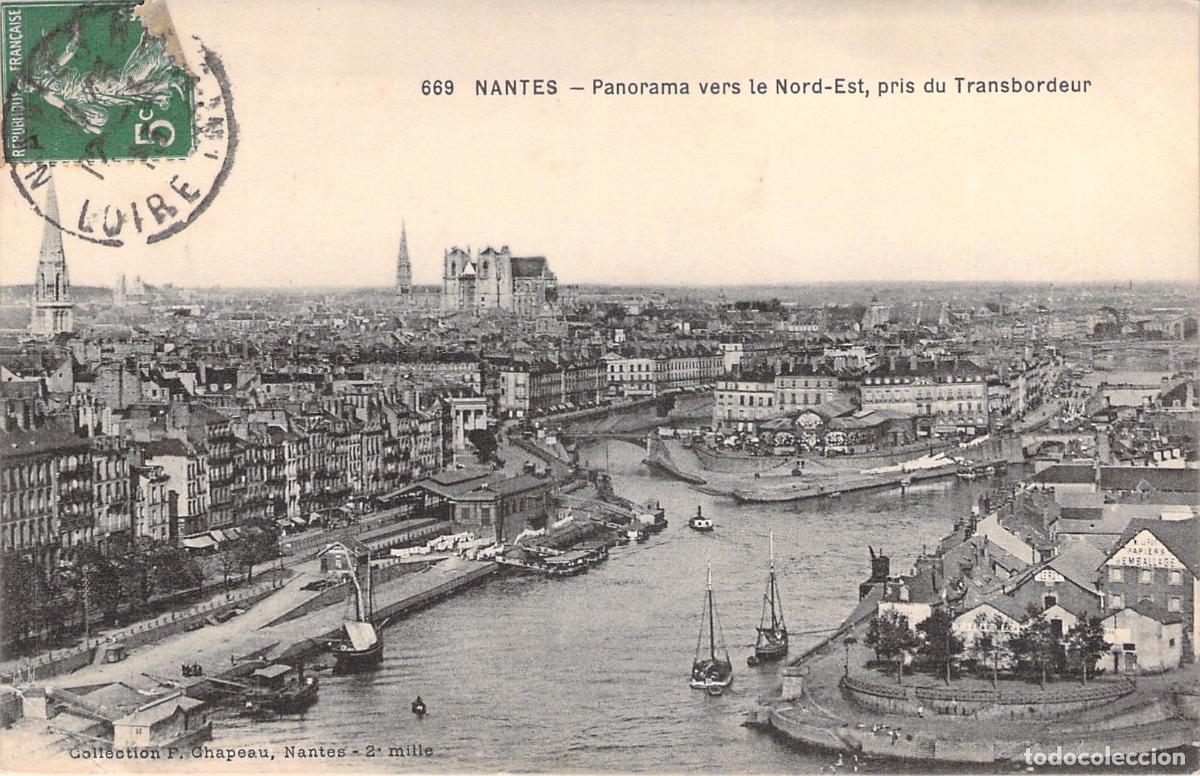 Postales: Postal de Nantes panorama hacia el noreste desde el Transbordador