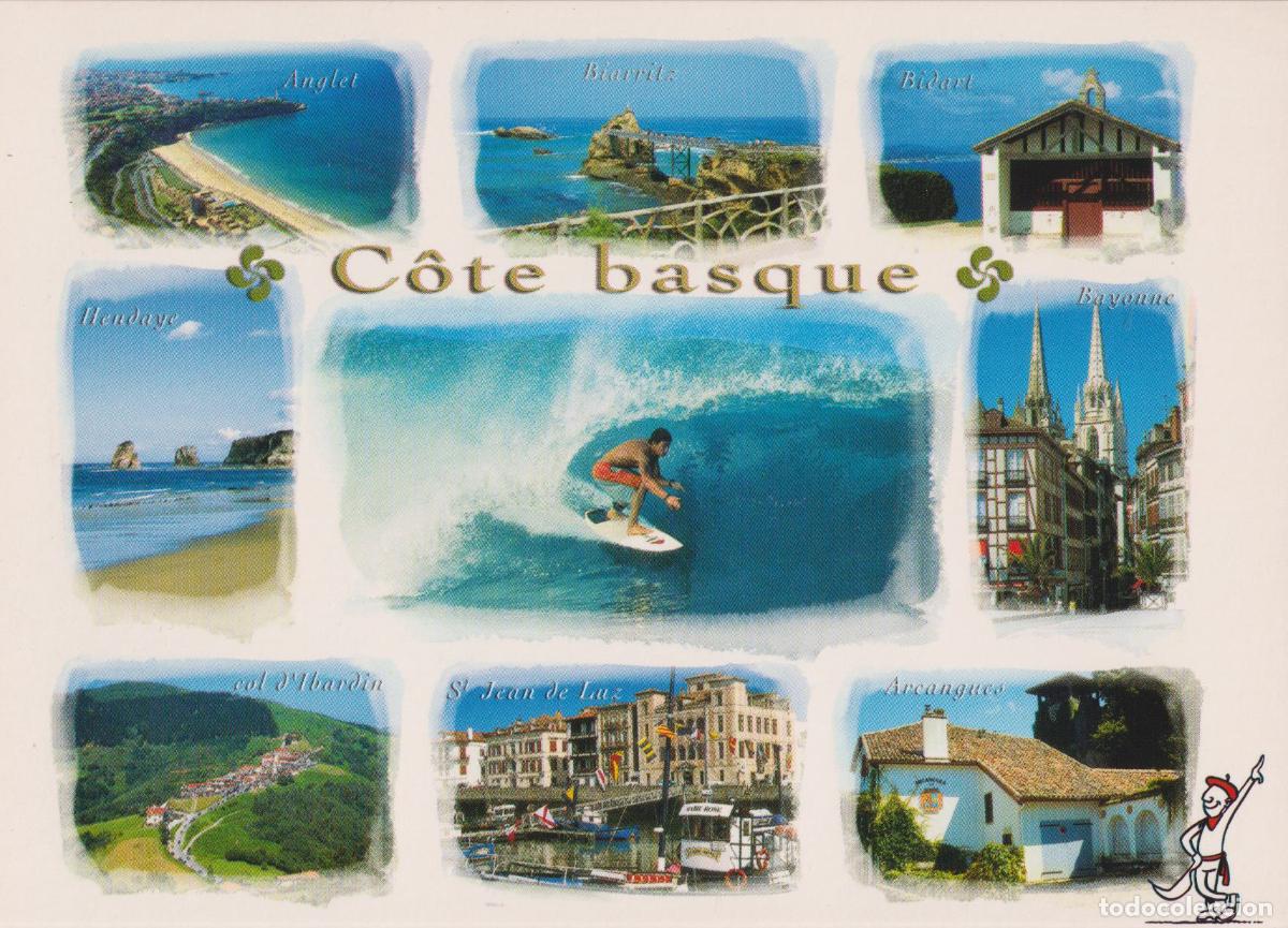 Postales: FRANCIA, LA COSTA VASCA, VARIAS VISTAS - EDITIONS COMBIER MACON - S/C