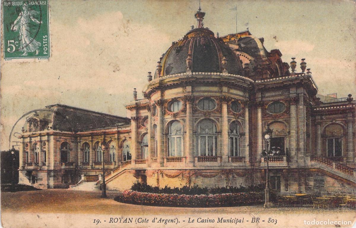 Postales: Postal de Francia Royan Casino Municipal