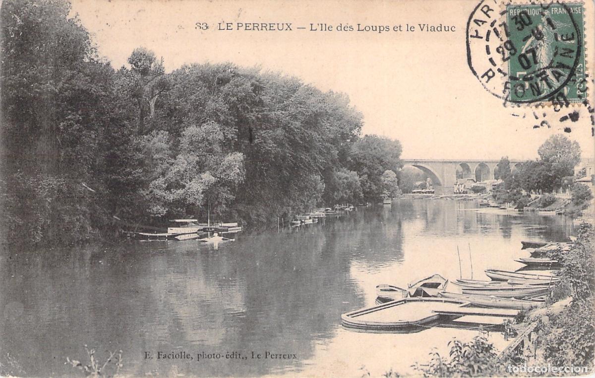 Postales: Postal de Le Perreux Francia R&iacute;o y Viaducto