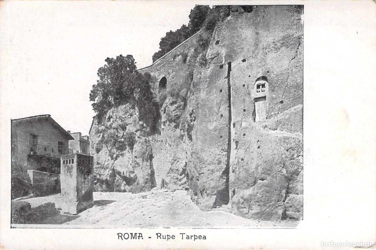 Postales: Postal de la Rupe Tarpeia en Roma, Italia