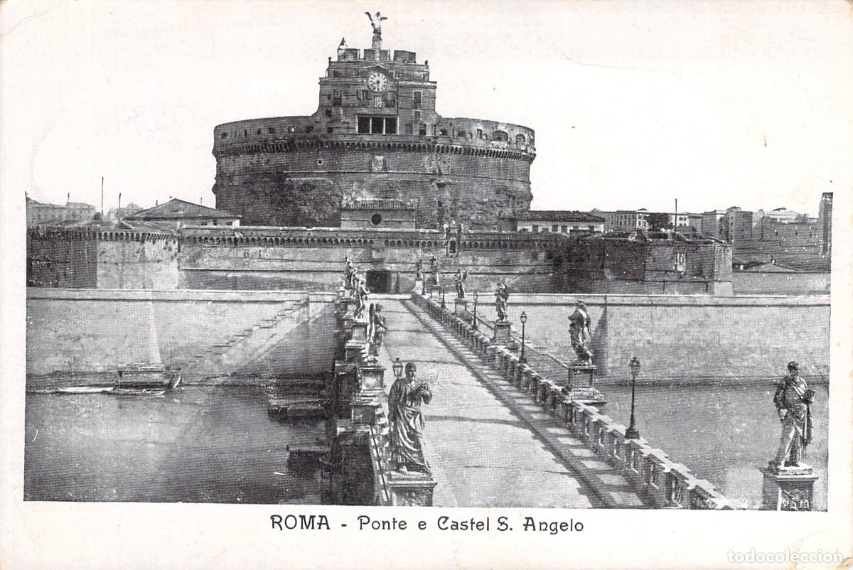 Postales: Postal de Roma - Castel Sant'Angelo y Ponte Sant'Angelo