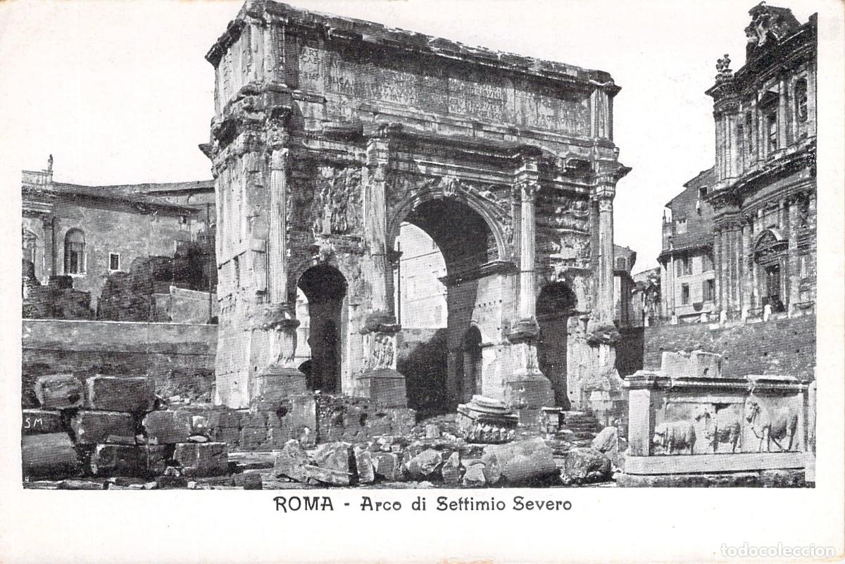 Postales: Postal de Roma Arco de Septimio Severo