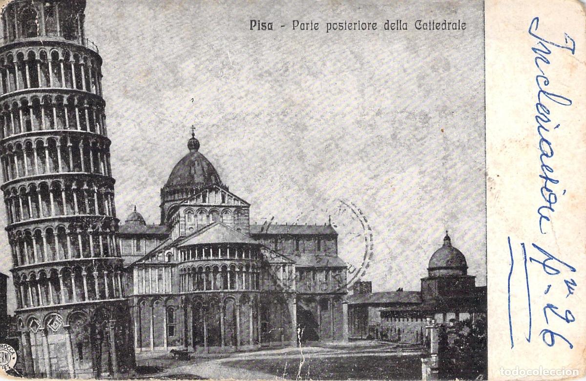 Postales: Postal de la Torre y la Catedral de Pisa, Italia