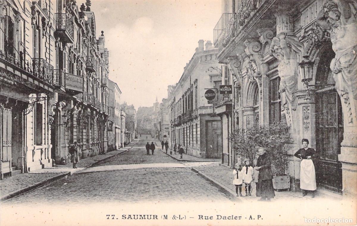 Postales: Postal de Saumur, Rue Dacier, Francia