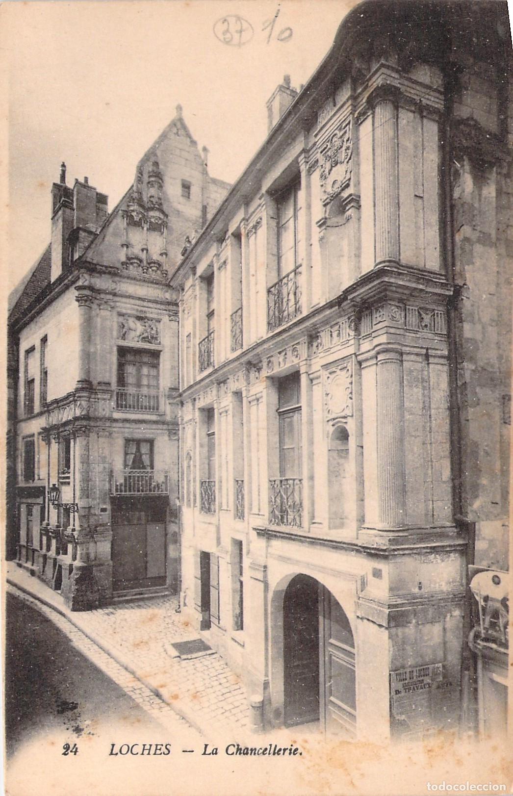 Postkarten: Postal de La Chancellerie en Loches, Francia