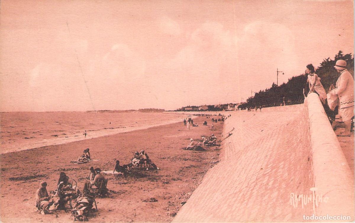 Postkarten: Postal de la playa de Chatelaillon en Francia