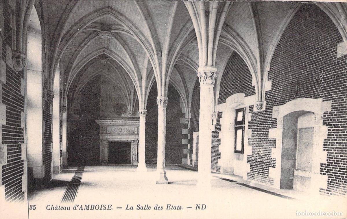 Postales: Postal del Castillo de Amboise - La Salle des Etats