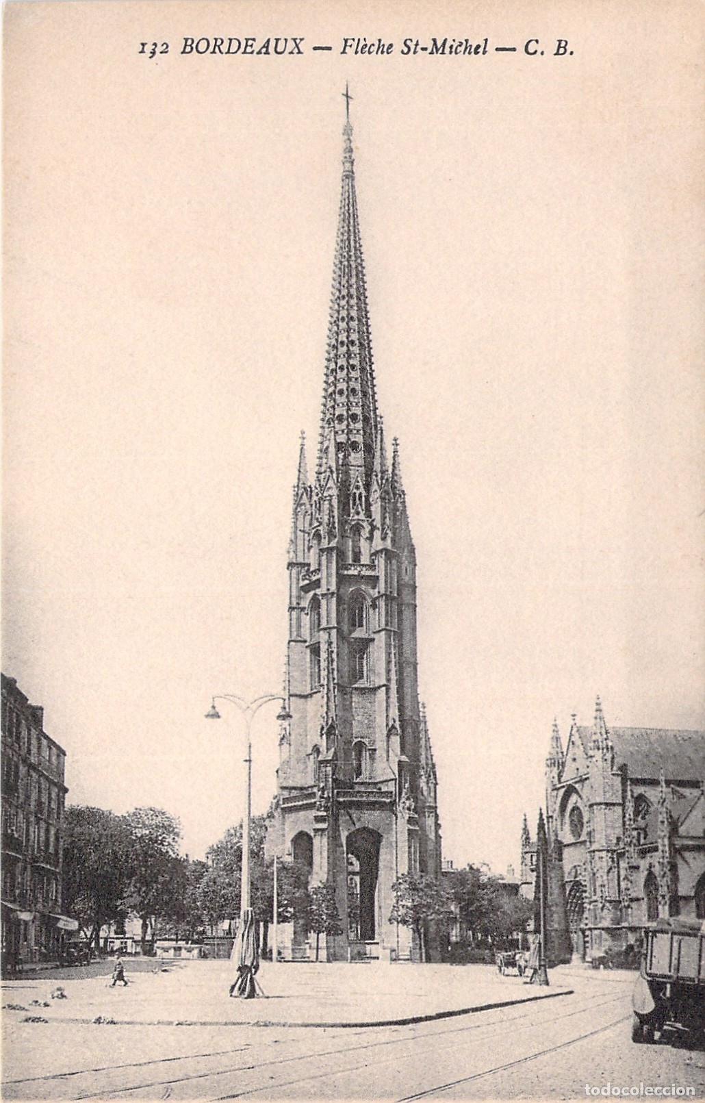 Postales: Postal de la Bas&iacute;lica de San Miguel en Burdeos, Francia