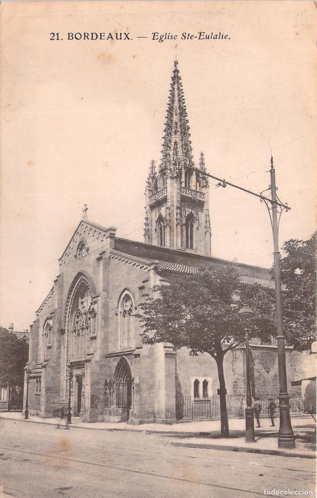 Postales: Postal de la Iglesia de Santa Eulalia en Burdeos