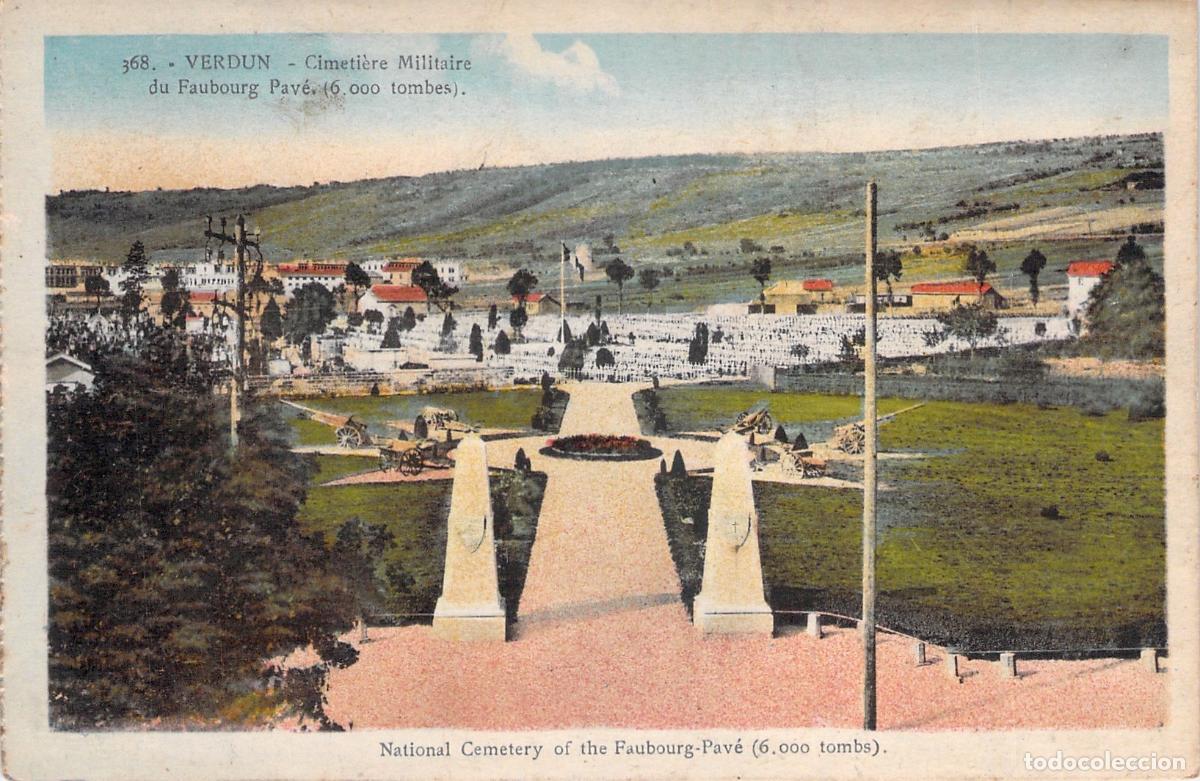 Postales: Postal de Verdun Cementerio Militar de Faubourg Pav&eacute;
