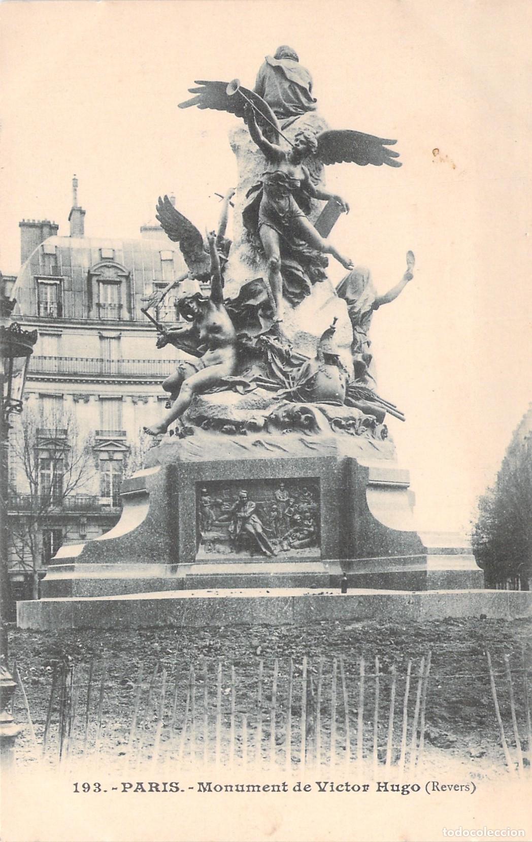 Postales: Postal de Par&iacute;s, Monumento a Victor Hugo