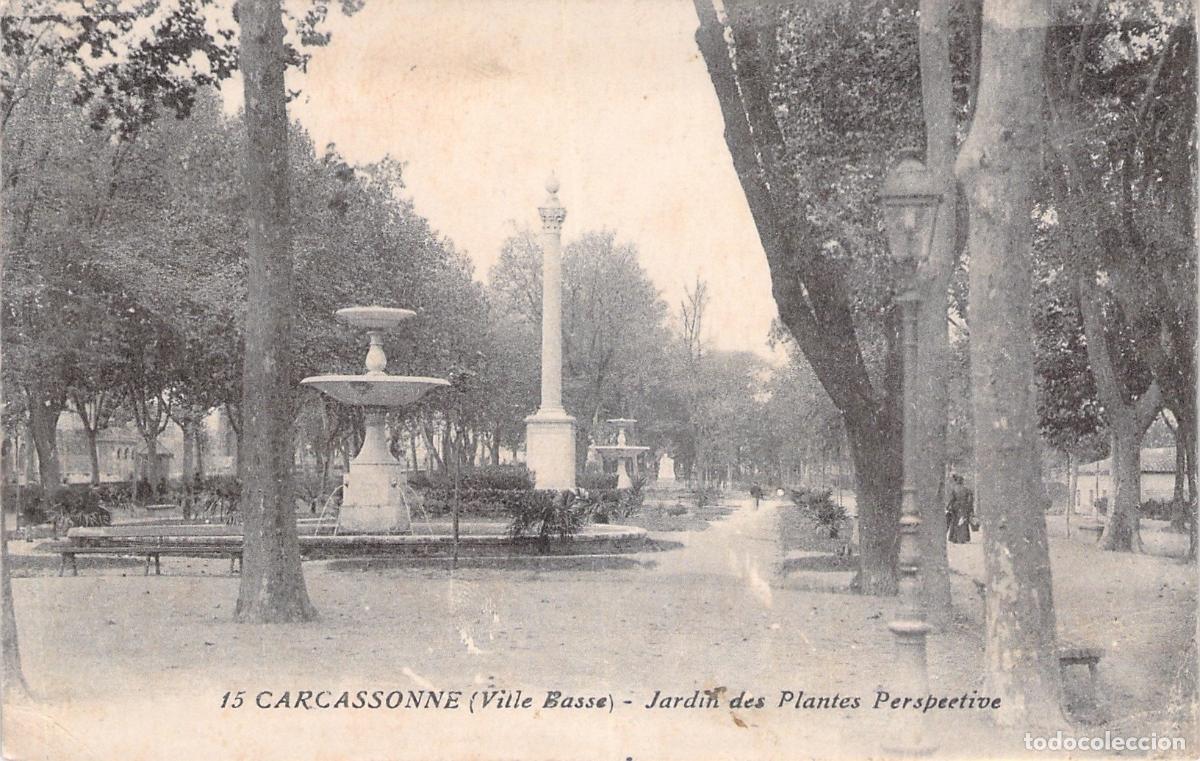 Postales: Postal de Carcassonne Jard&iacute;n de las Plantas en Francia