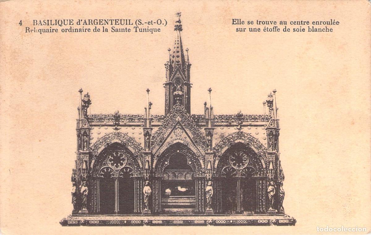 Postales: Postal de la Bas&iacute;lica de Argenteuil y su relicario