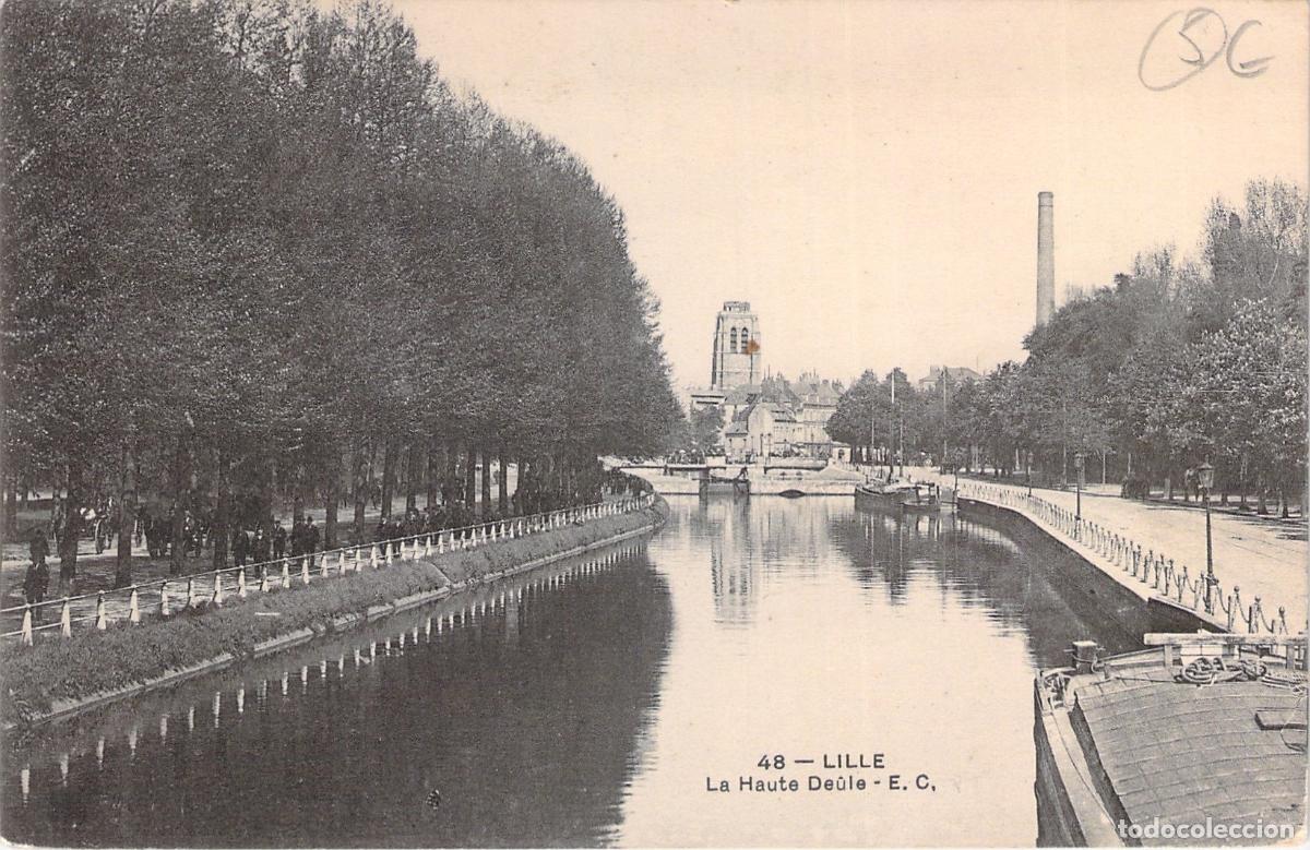 Postales: Postal de Lille, vista del canal La Haute Deule
