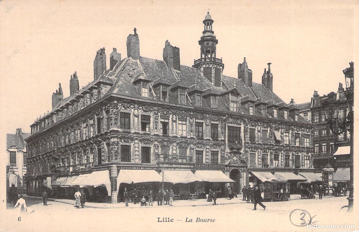 Postales: Postal de la Antigua Bolsa de Comercio en Lille, Francia