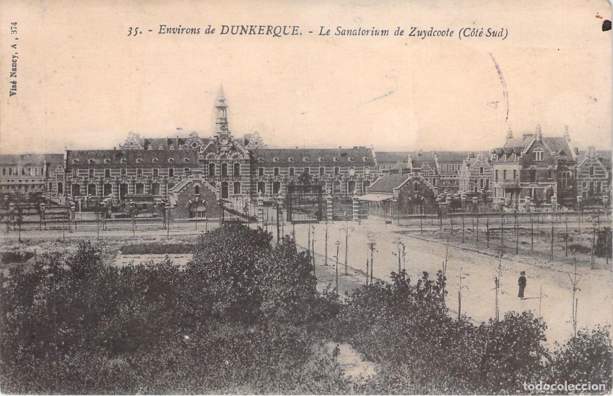 Postales: Postal de Zuydcoote, Francia, vista del Sanatorio