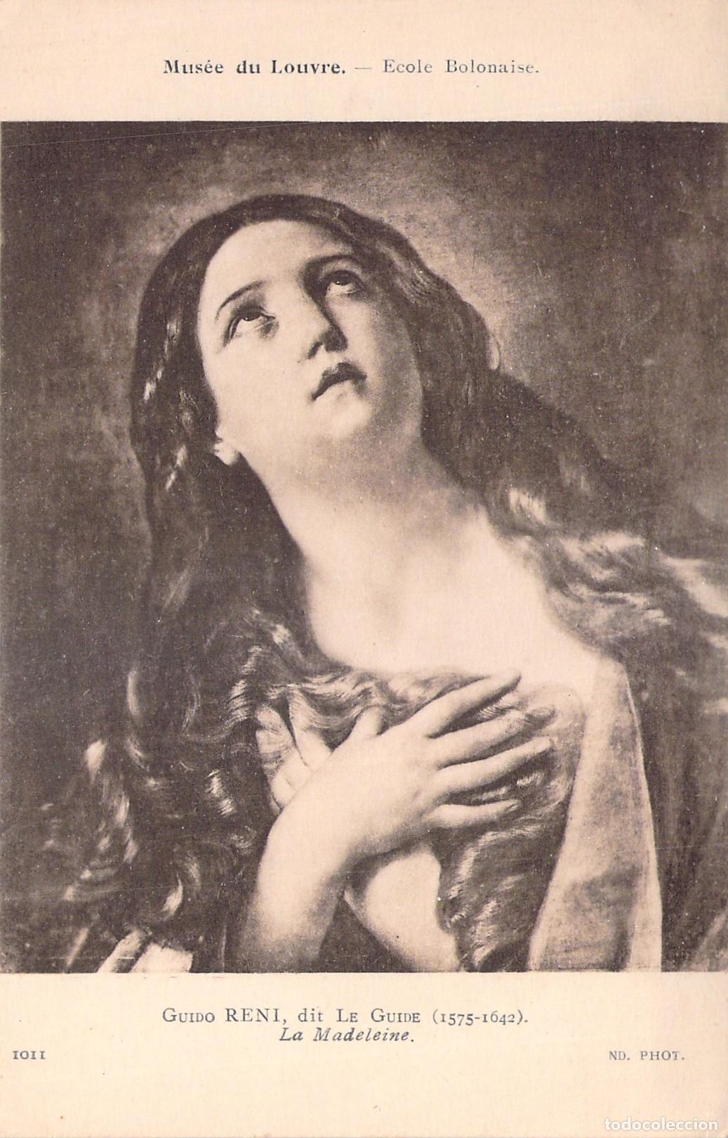 Postales: Postal Museo del Louvre La Madeleine Guido Reni