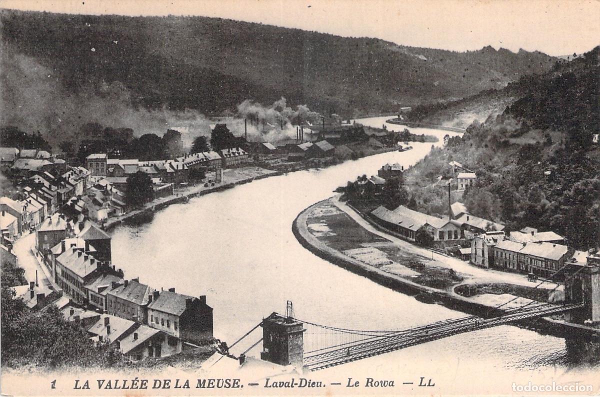 Postales: Postal de la vista panor&aacute;mica del Valle del Mosa y Laval-Dieu en Francia