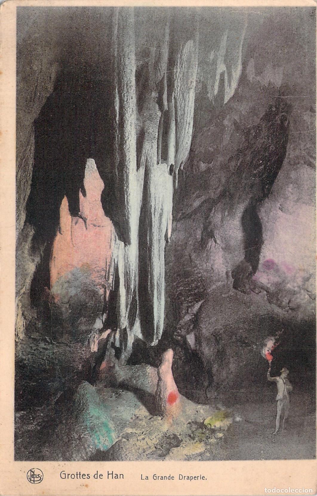 Postales: Postal de las Grutas de Han, La Gran Draper&iacute;a en B&eacute;lgica