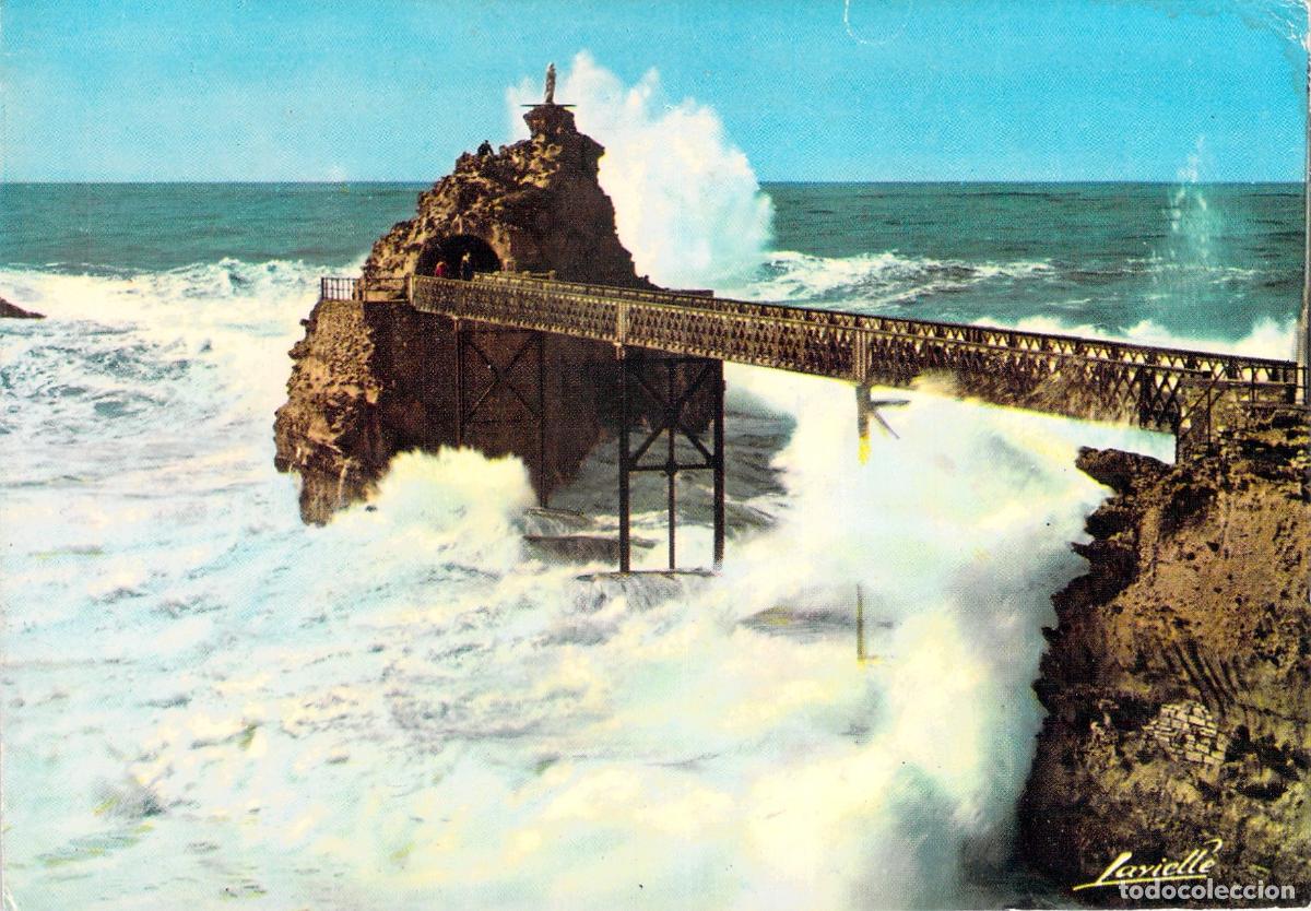 Postales: Postal de Biarritz Rocher de la Vierge Francia