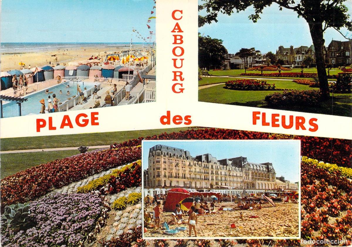 Postales: Postal de Cabourg Plage des Fleurs Francia