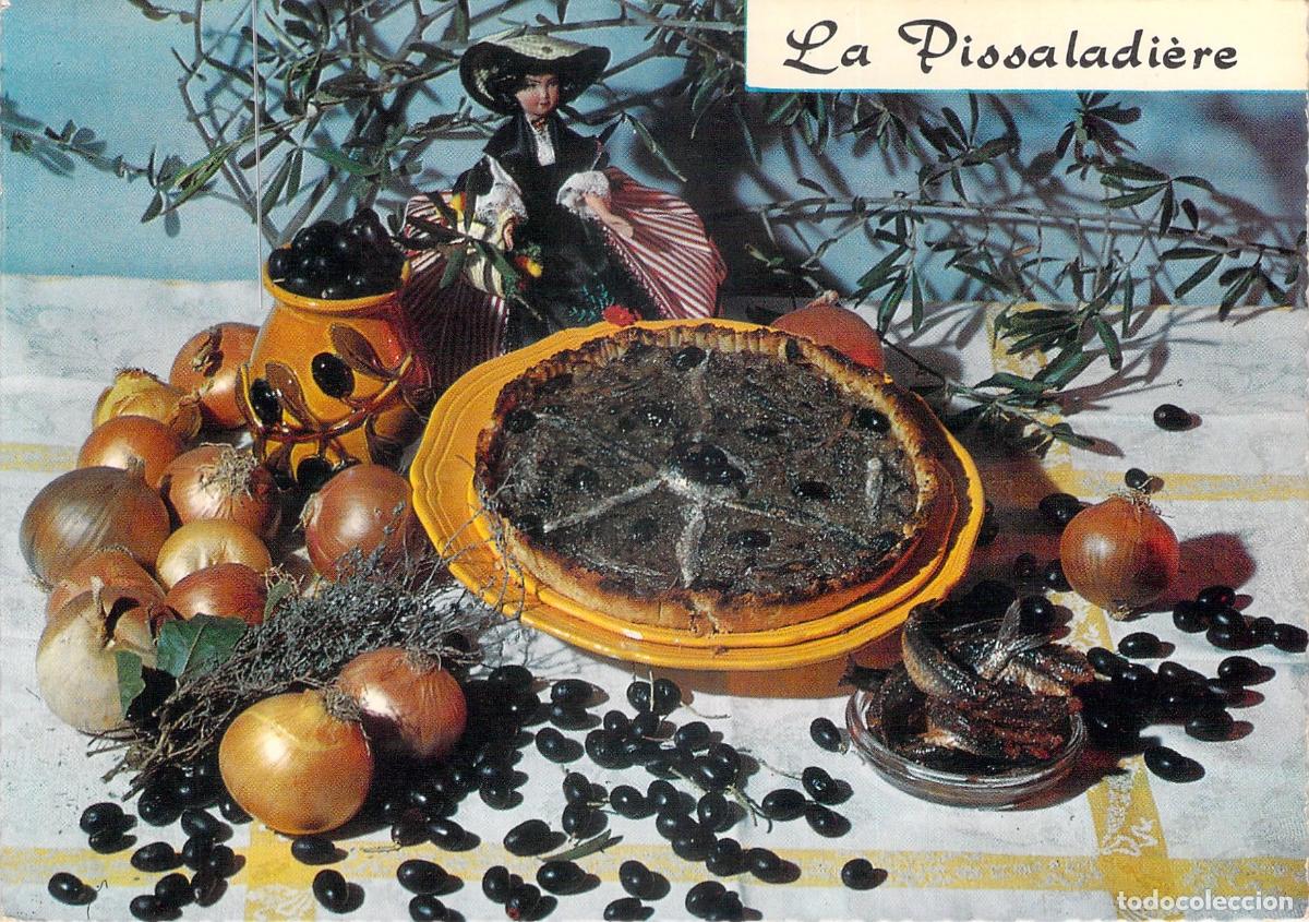 Postales: Postal de receta tradicional francesa Pissaladi&egrave;re