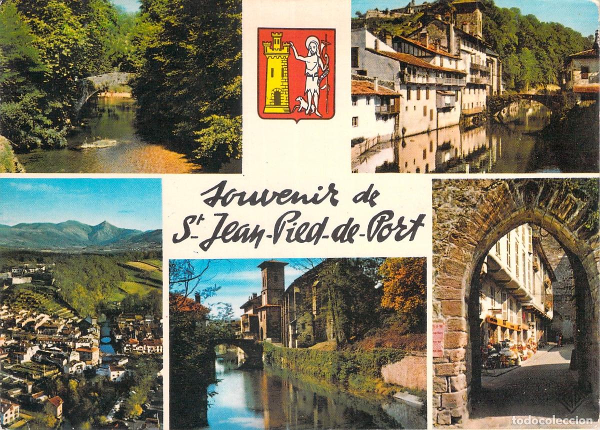 Postales: Postal Saint-Jean-Pied-de-Port Francia Escenas Multiples