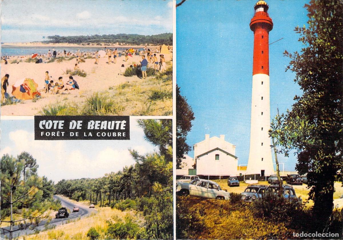 Postales: Postal Faro de la Coubre y Costa de la Belleza en Francia