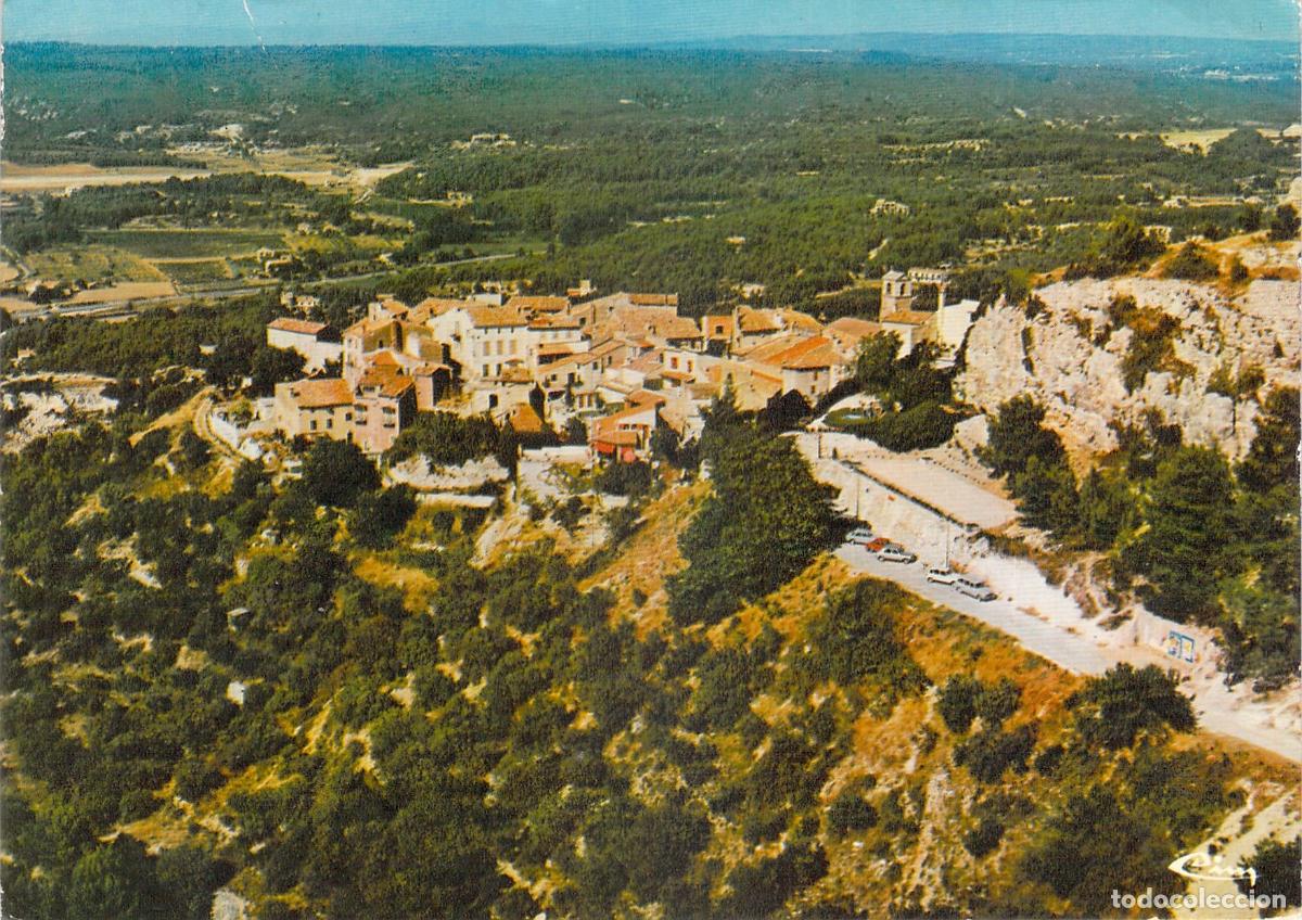 Cartes Postales: Postal de vista a&eacute;rea del pueblo de Ventabren en Francia