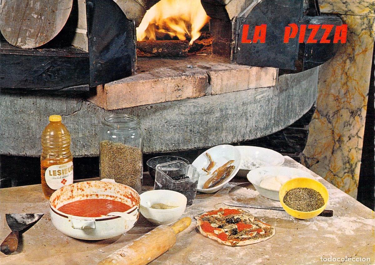 Postales: Postal con receta tradicional de pizza de Niza y la Provenza
