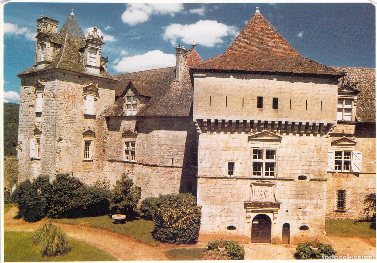 Postales: Postal del Castillo de C&eacute;nevi&egrave;res en el Valle del Lot, Francia