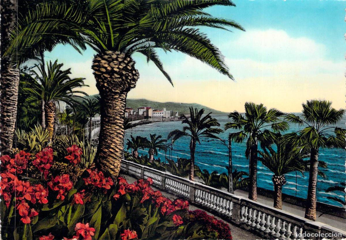 Postales: Postal de la Passeggiata Imperatrice en San Remo Italia
