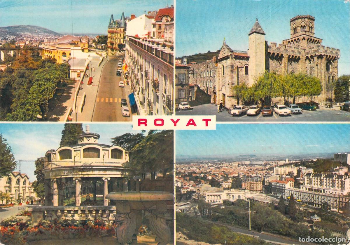 Postales: Postal de vistas m&uacute;ltiples de Royat, Francia