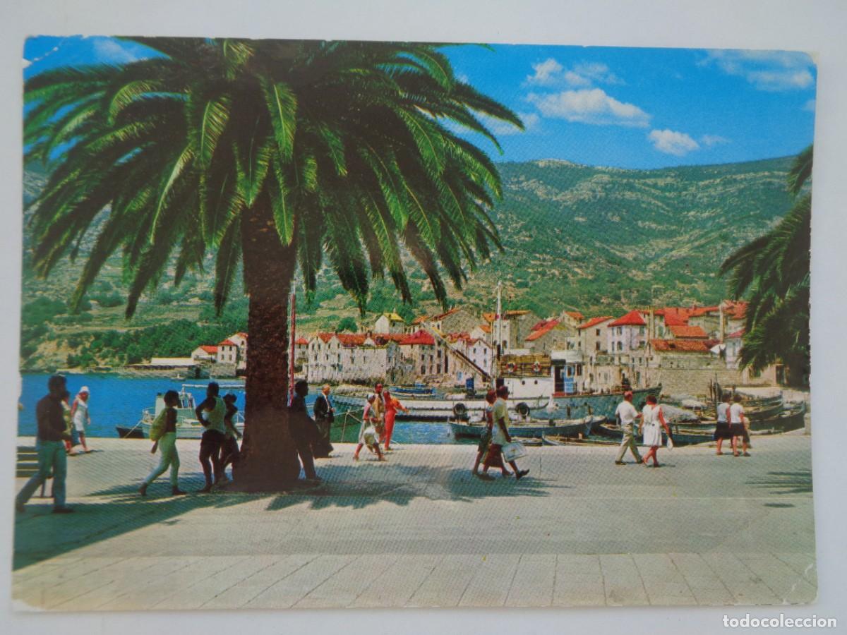 Postales: POSTAL DE KOMIZA ( YUGOSLAVIA EPOCA COMUNISTA ). CIRCULADA A AUSTRIA