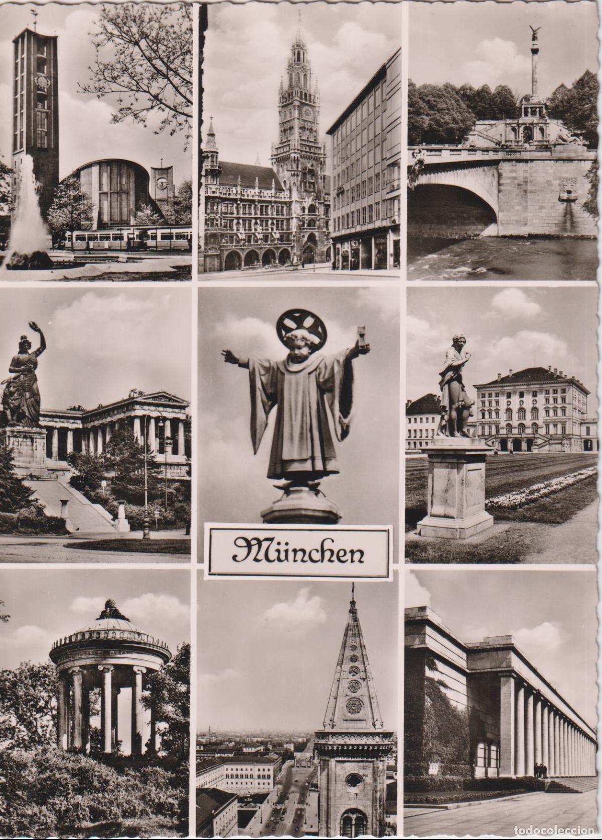 Postales: ALEMANIA, MUNICH, VARIAS VISTAS DE LA CIUDAD - GEMA KARTE 62 - S/C