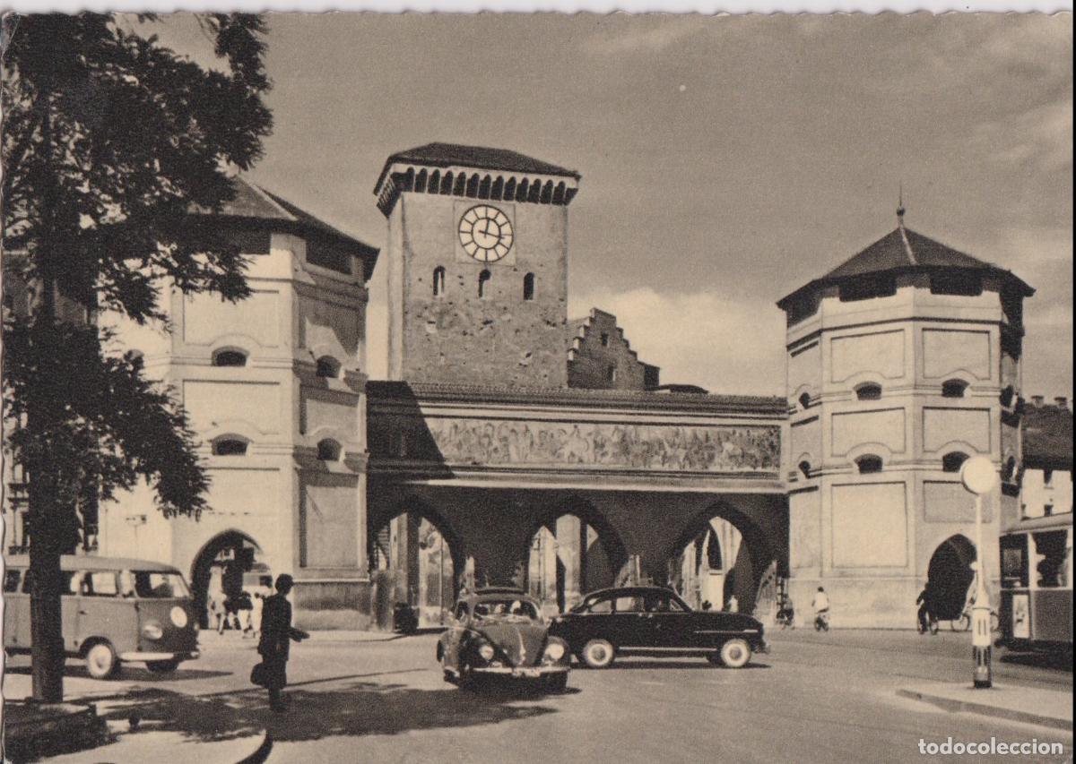 Postales: ALEMANIA, MUNICH, EL ISARTOR - HIST&Oacute;RICA PUERTA MEDIEVAL - L.SIMON 020 - S/C