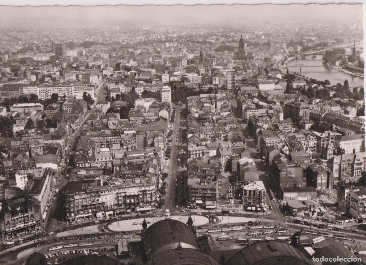 Postales: ALEMANIA, FRANKFURT DE MAIN, VISTA A&Eacute;REA ZONA ESTACI&Oacute;N CENTRAL Y EL BAHNHOFSPLATZ &ndash; S/C