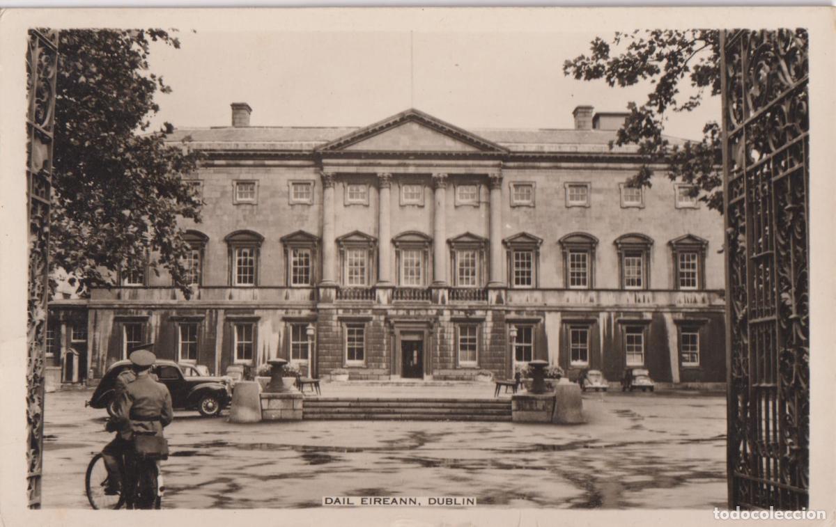 Postales: IRLANDA, DUBLIN, LEINSTER HOUSE, SEDE DEL PARLAMENTO &ndash; CARDALL LTD &ndash; CIRCULADA 1963